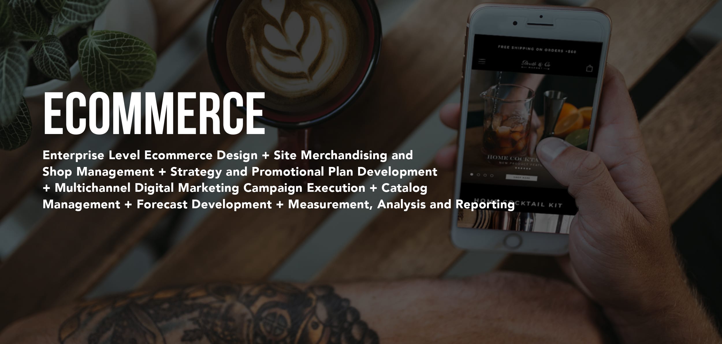 Customer shopping a branded ecommerce experience on a phone